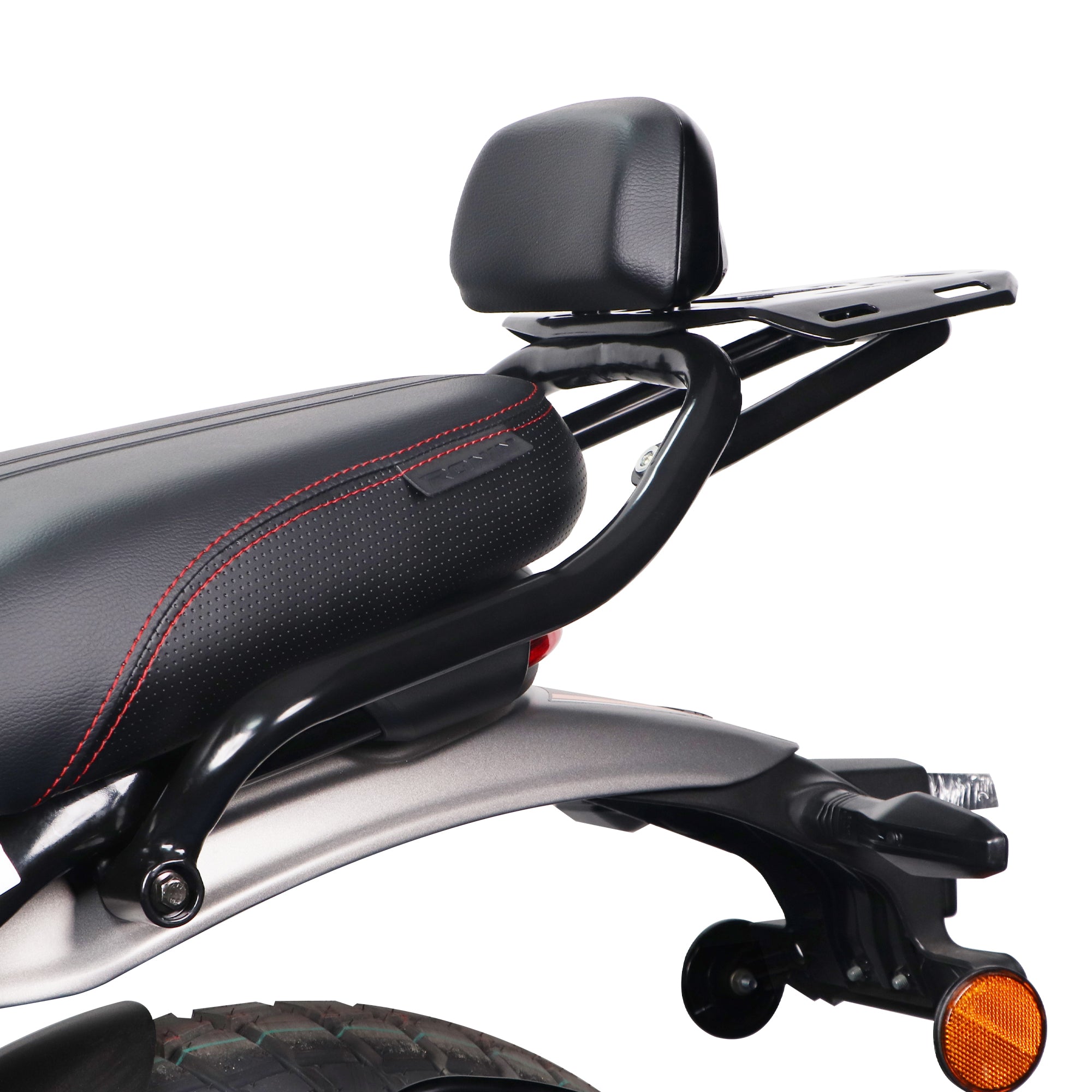TVS Ronin-2025 Edition Short Touring Kit with Backrest, Pillion Holding Tube & Rear Rack
